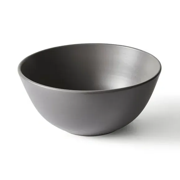 Salad Bowl with Matte Finish - Charcoal, Stoneware