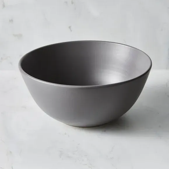 Salad Bowl with Matte Finish - Charcoal, Stoneware image
