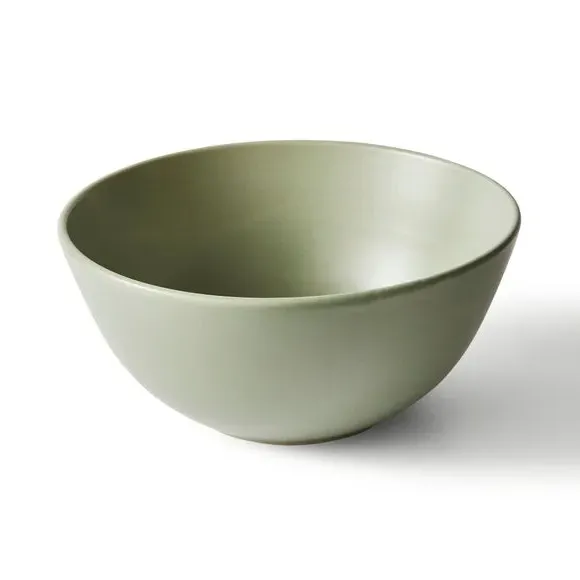 Salad Bowl with Matte Glaze - Sage, Stoneware
