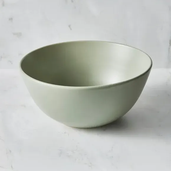 Salad Bowl with Matte Glaze - Sage, Stoneware image