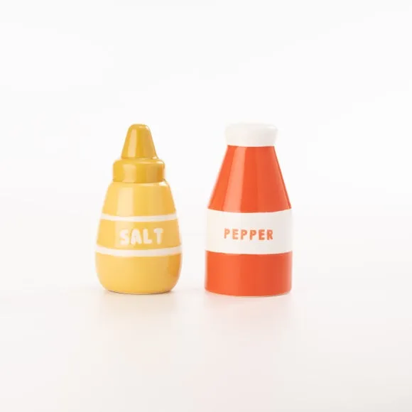 Salt Pepper Shaker Set - Multicolor, Stoneware