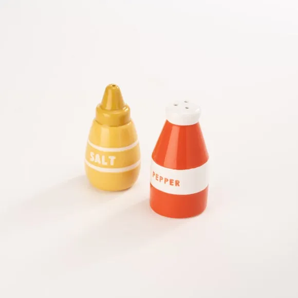 Salt Pepper Shaker Set - Multicolor, Stoneware