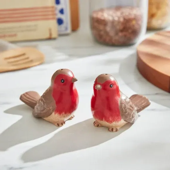 Salt & Pepper Shakers - Brown, Stoneware