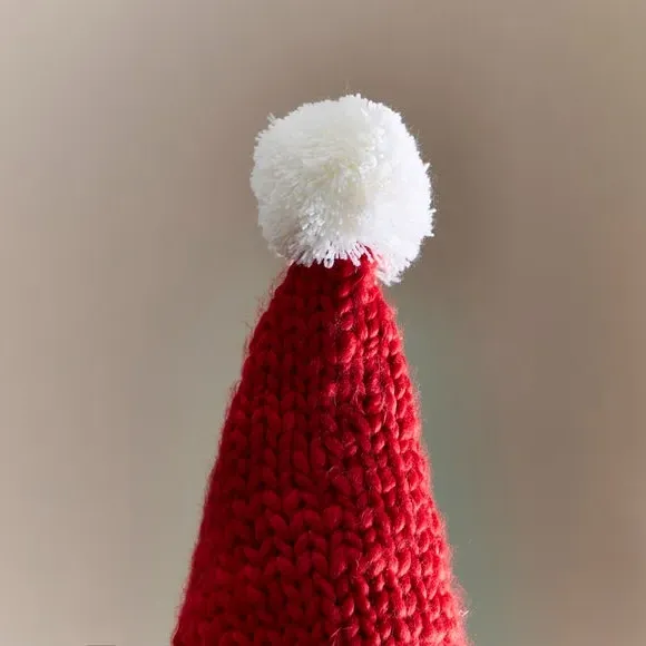 Santa Hat Tree Topper - Red, Polyester