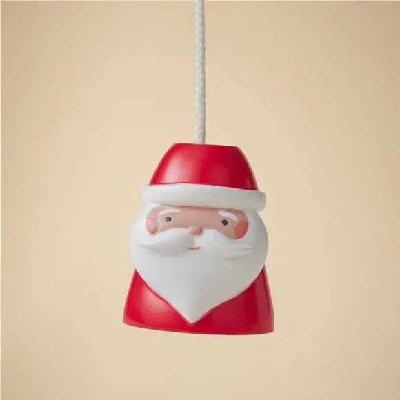 Santa Light Pull - Red/White, Resin