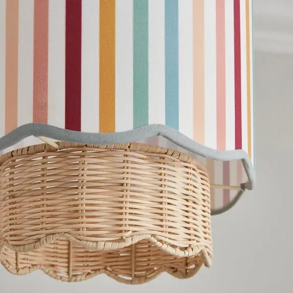 Scallop Pendant Shade Easy Fit - Multicolor