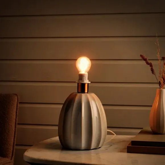 Scallop Table Lamp Base - Natural, Ceramic