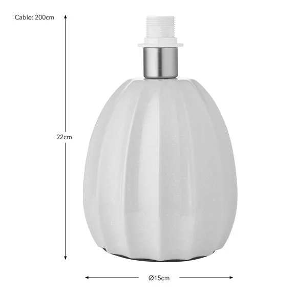 Scallop Table Lamp Base - Natural, Ceramic