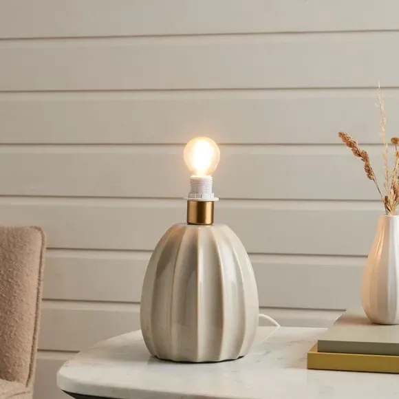 Scallop Table Lamp Base - Natural, Ceramic