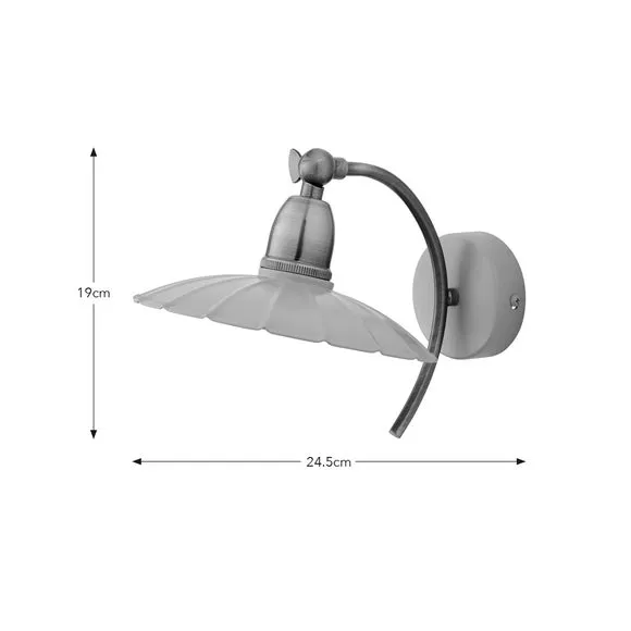 Scallop Wall Light - Mushroom
