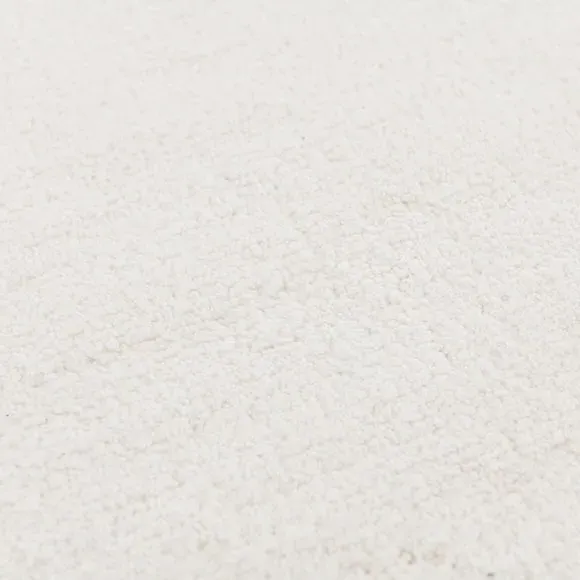 Scalloped Bath Mat with Anti-Slip - Cream, Cotton