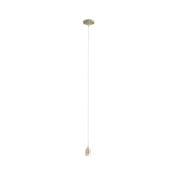 Scalloped Ceiling Light Cable - Gold, Steel