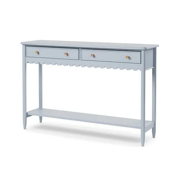 Scalloped Console Table with Drawers - Air, Wood