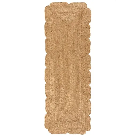 Scalloped Doormat - Natural, Jute