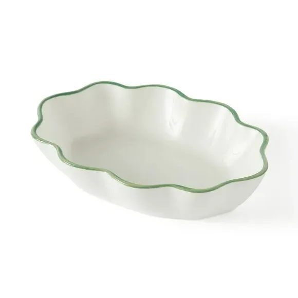 Scalloped Soap Dish - White, Ceramic
