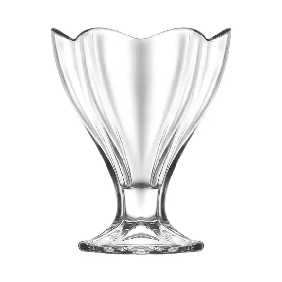 Scalloped Sundae Dish - Clear Glass