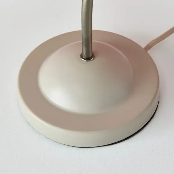 Scalloped Table Lamp with Switch - Mushroom