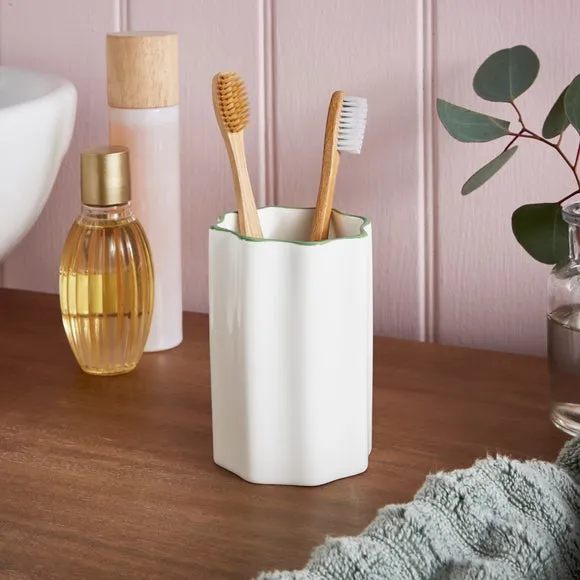 Scalloped Tumbler - White image