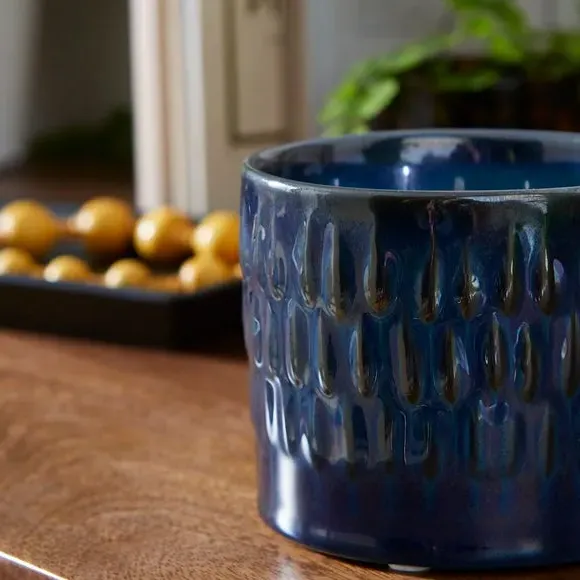 Scented Candle Black Pepper & Sage - Blue