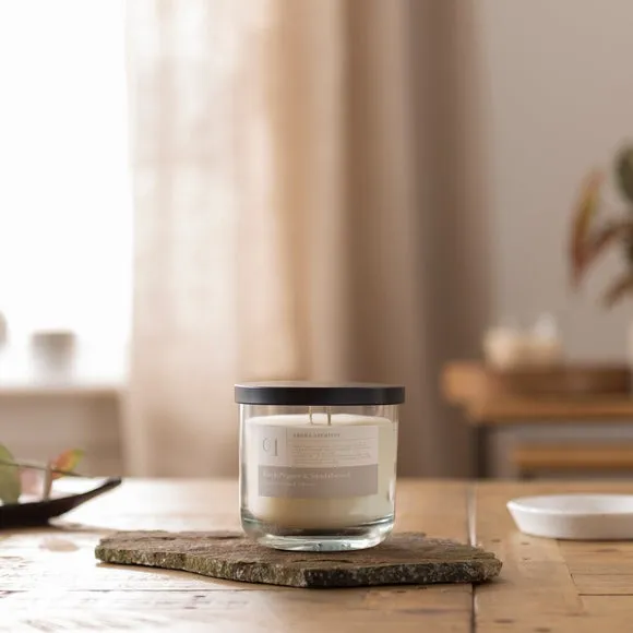 Scented Candle - Black Pepper Sandalwood