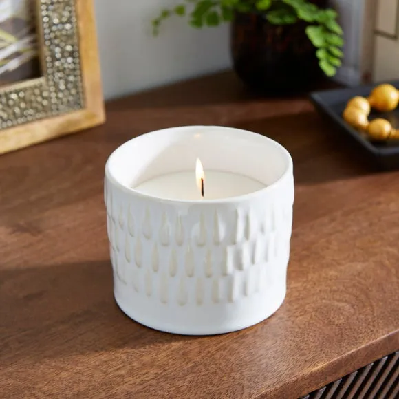 Scented Candle Fig & Cedarwood - White image