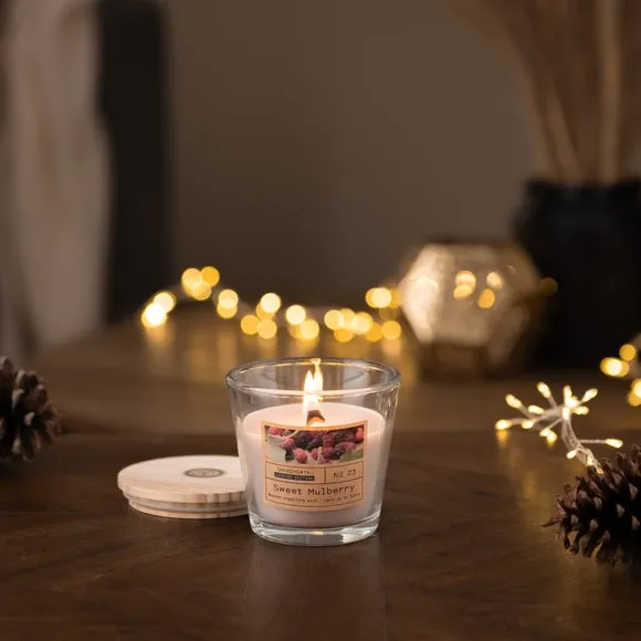 Scented Candle with Fruit Fragrance - Clear Glass image