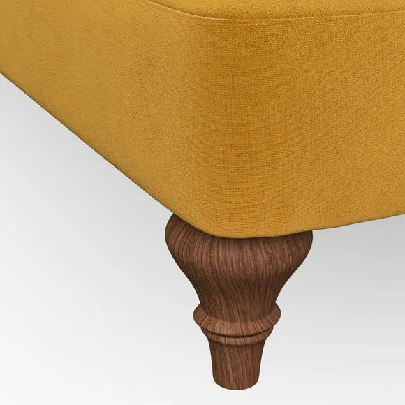 Scroll Arm Armchair with Springs - Amber