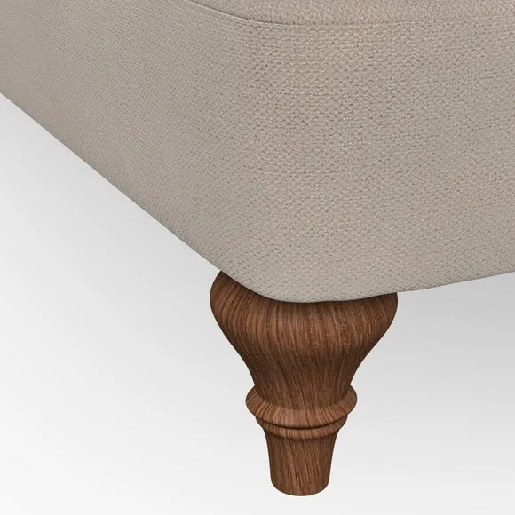 Scroll Arm Armchair with Springs - Mushroom