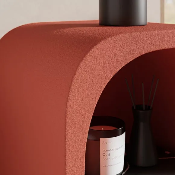 Sculpted Bedside Table - Ginger