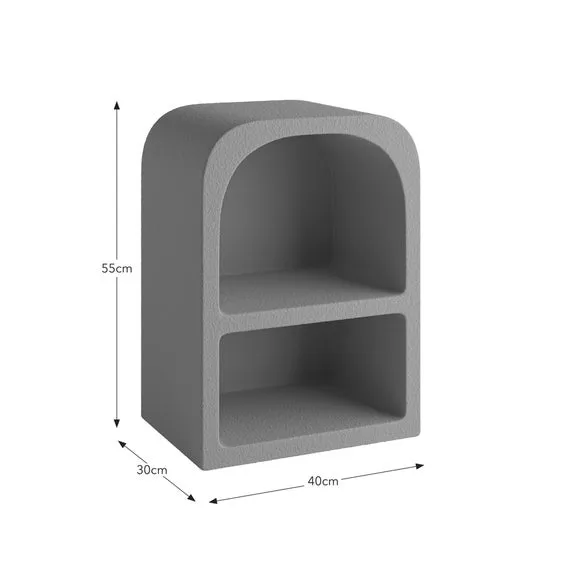 Sculpted Bedside Table - Ginger