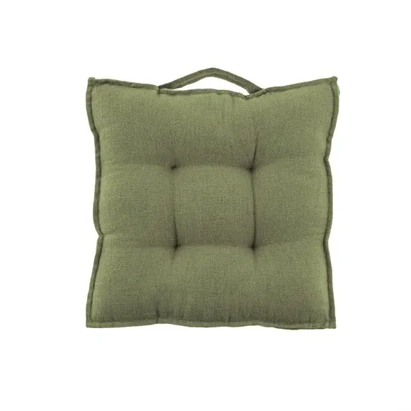 Seat Pad with Ties - Olive, Linen