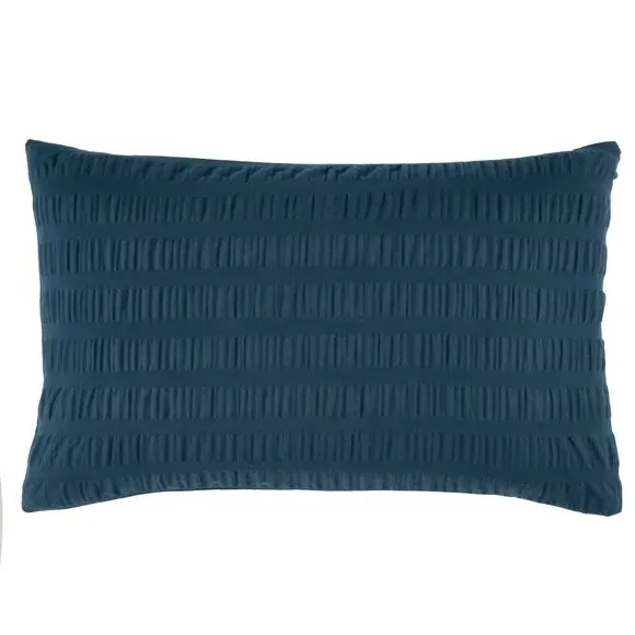 Seersucker Duvet Cover Set - Ink, Cotton