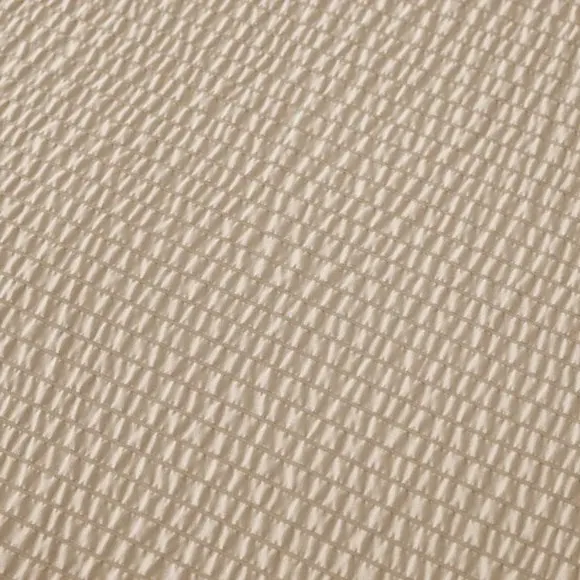 Seersucker Duvet Cover Set - Natural, Microfibre