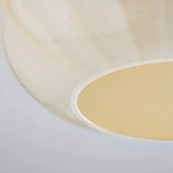Semi Flush Ceiling Light - Gold, Alabaster