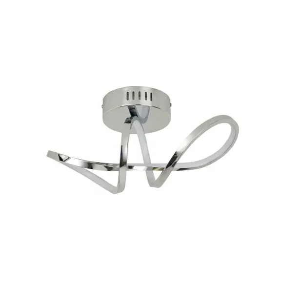 Semi Flush Ceiling Light with LED - Chrome