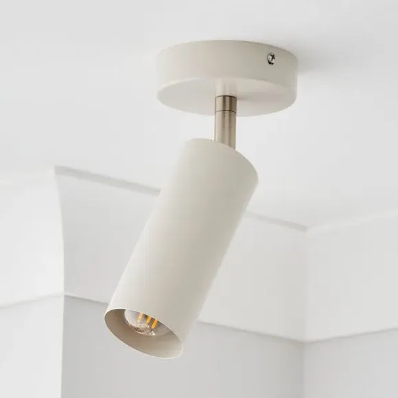 Semi Flush Ceiling Wall Spotlight - Beige