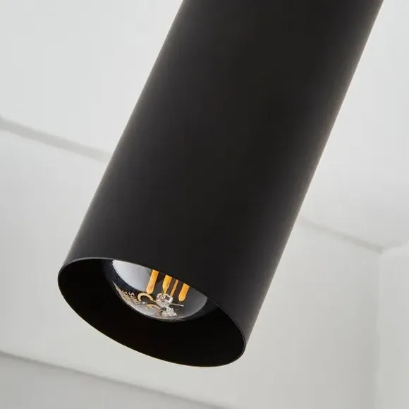 Semi Flush Ceiling Wall Spotlight - Black