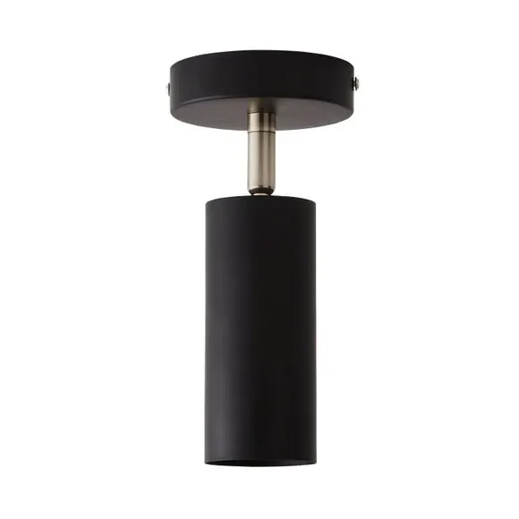 Semi Flush Ceiling Wall Spotlight - Black