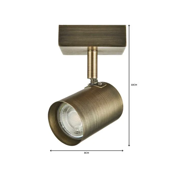 Semi Flush Spotlight with Swivel - Bronze