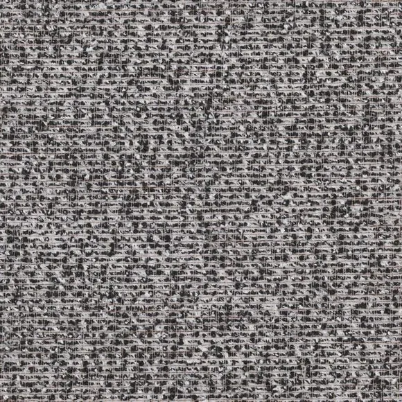 Semi Sheer Roller Blind with Boucle - Black