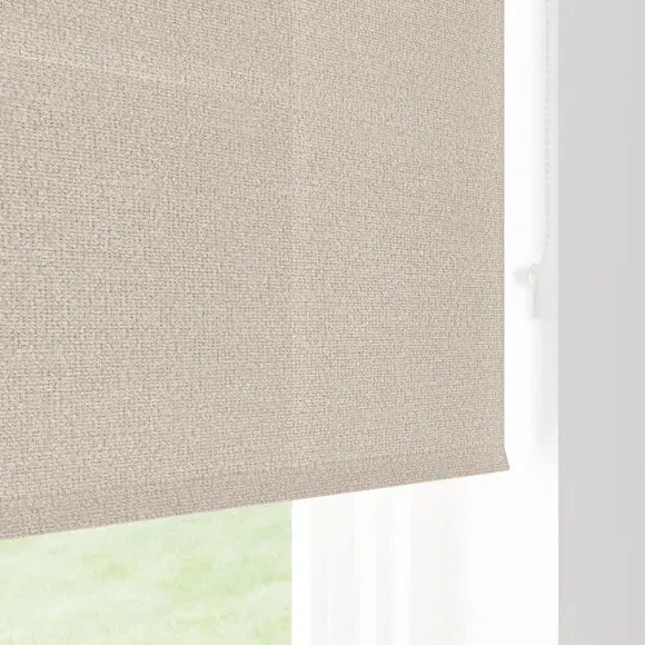 Semi Sheer Roller Blind with Boucle - Pebble