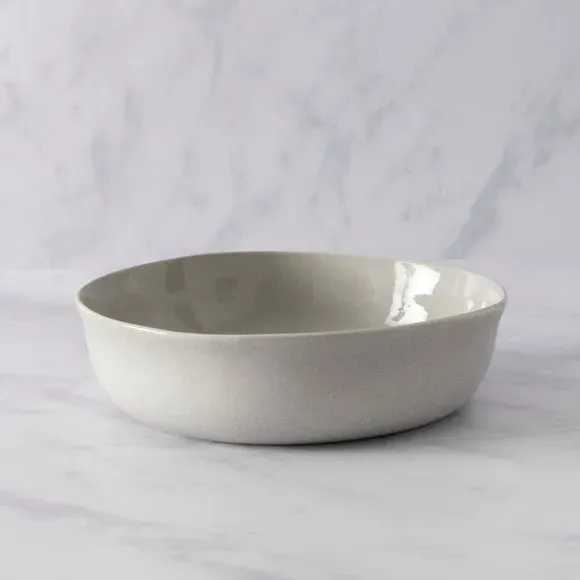 Serve Bowl with Reactive Glaze - Grey, Stoneware image