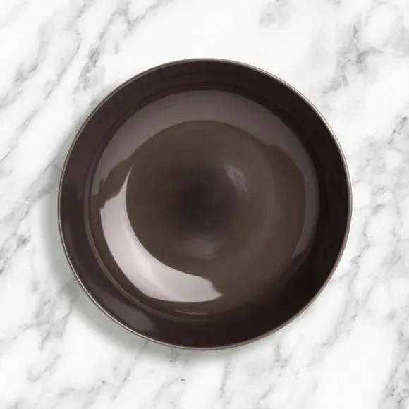 Serving Bowl with Reactive Glaze - Grey, Stoneware image