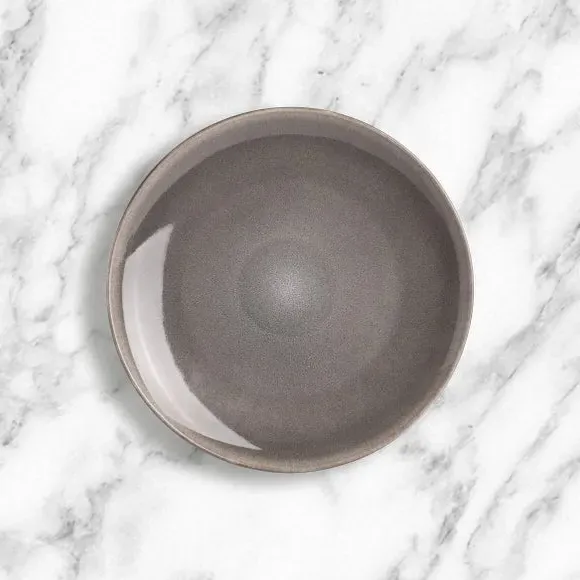 Serving Platter with Reactive Glaze - Grey, Stoneware image