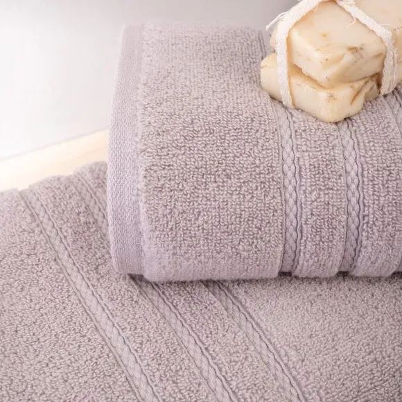 Set of 2 Bath Towels - Dark Mocha, Cotton