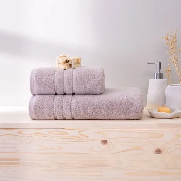 Set of 2 Bath Towels - Dark Mocha, Cotton image