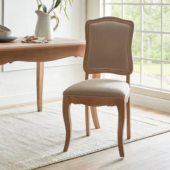 Set of 2 Dining Chairs Hand Carved - Natural, Mango image