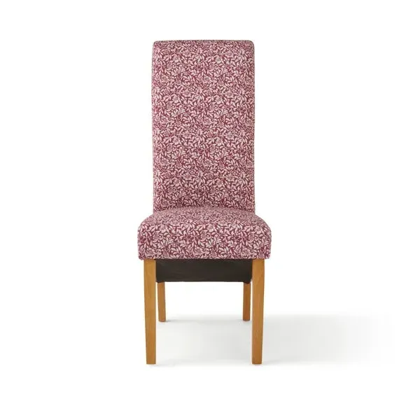 Set of 2 Dining Chairs - Mulberry, Fabric