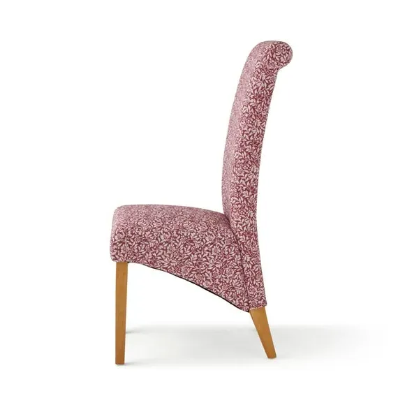 Set of 2 Dining Chairs - Mulberry, Fabric