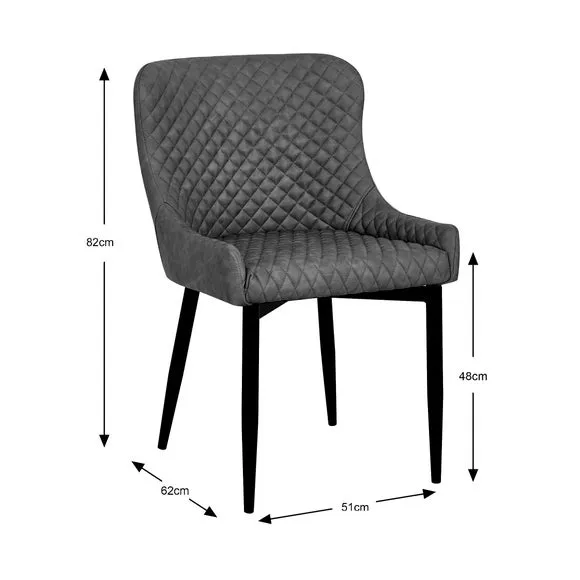Set of 2 Dining Chairs with Arms - Mink, Faux Leather